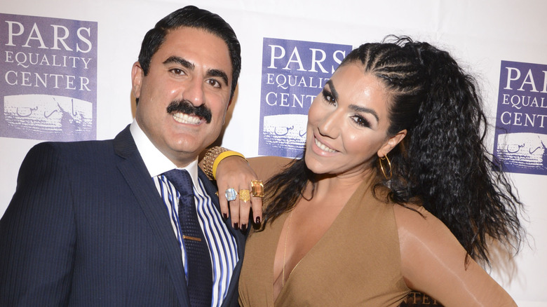 Reza Farahan and Asa Soltan Rahmati smiling