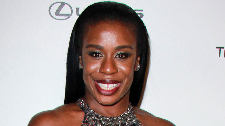 Uzo Aduba wearing a sequin dress