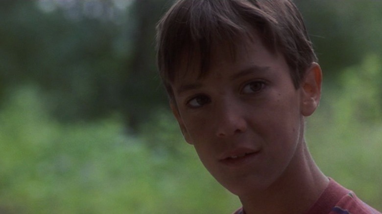 Wil Wheaton in Stand By Me, looking away