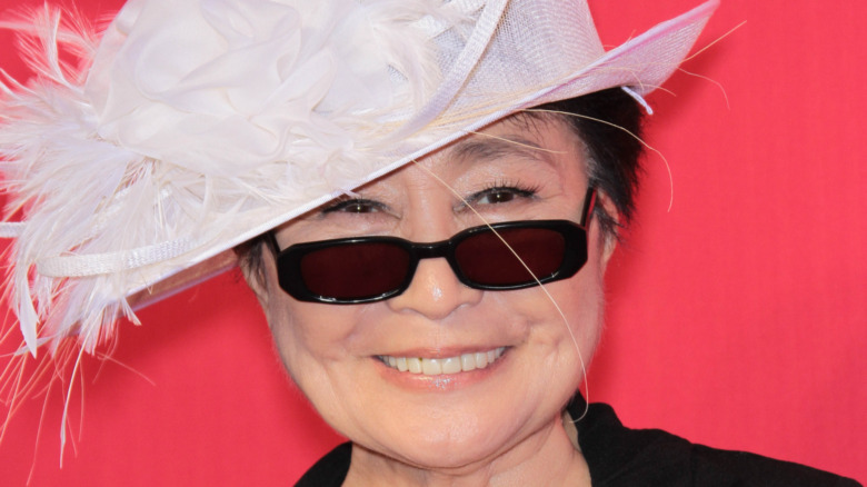 Yoko Ono smiling