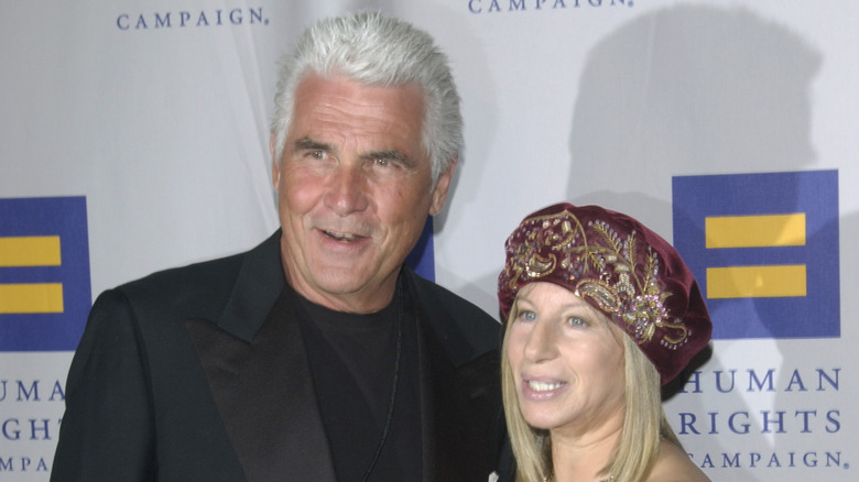 James Brolin and Barbra Streisand on the red carpet