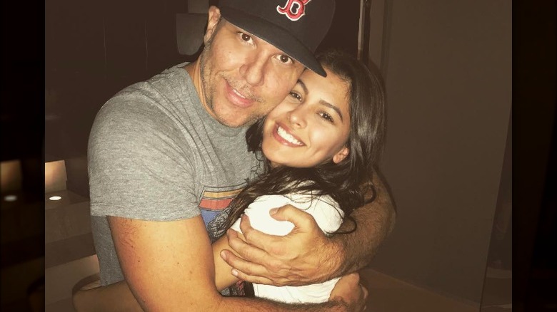 Dane Cook Kelsi Taylor hugging