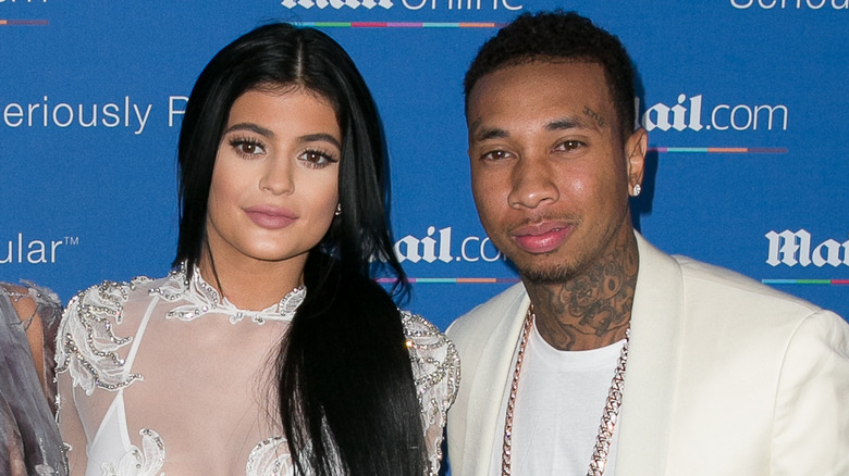 Kylie Jenner, Tyga posing