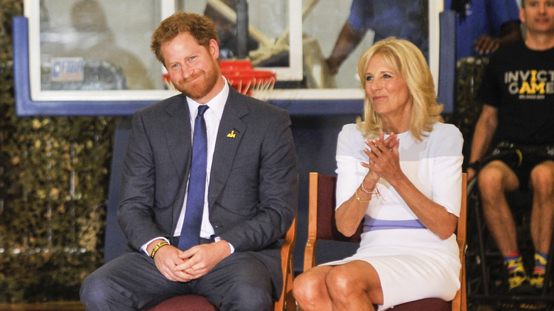 Prince Harry with Jill Biden