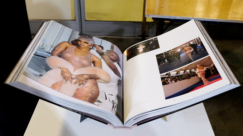 Interior shot of the "Rihanna" book