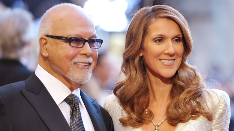 Celine Dion and her husband René Angélil in the 2000s