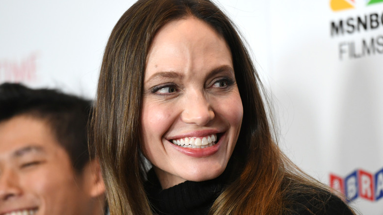 Angelina Jolie smiling