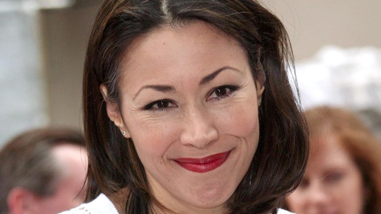 Ann Curry red lipstick