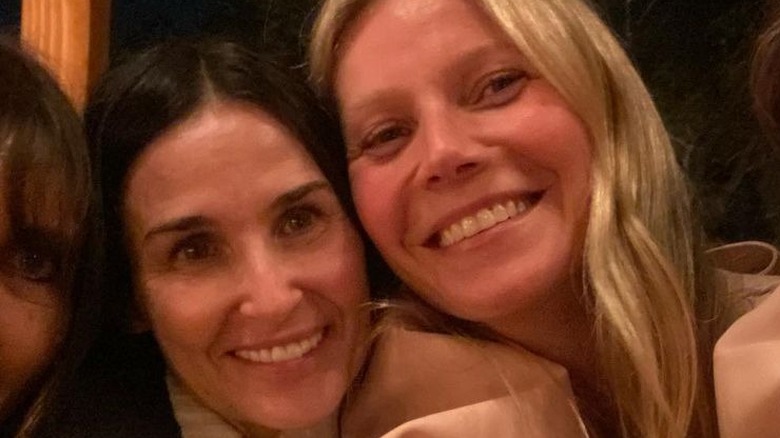 Demi Moore and Gwyneth Paltrow smiling