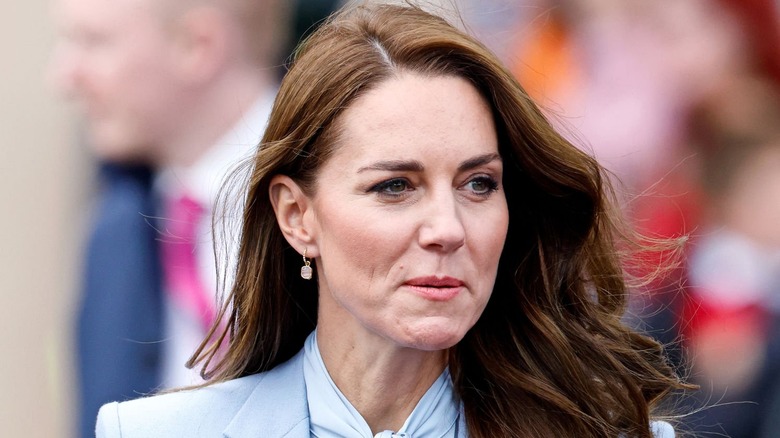 Kate Middleton looking sideways