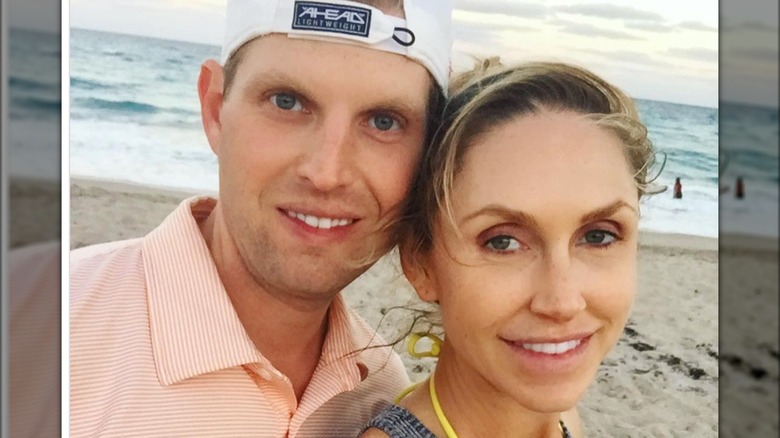 Eric Trump, Lara Trump smiling