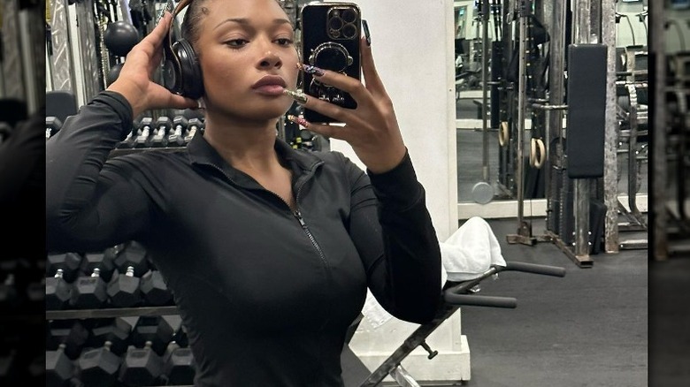 Megan Thee Stallion at the gym