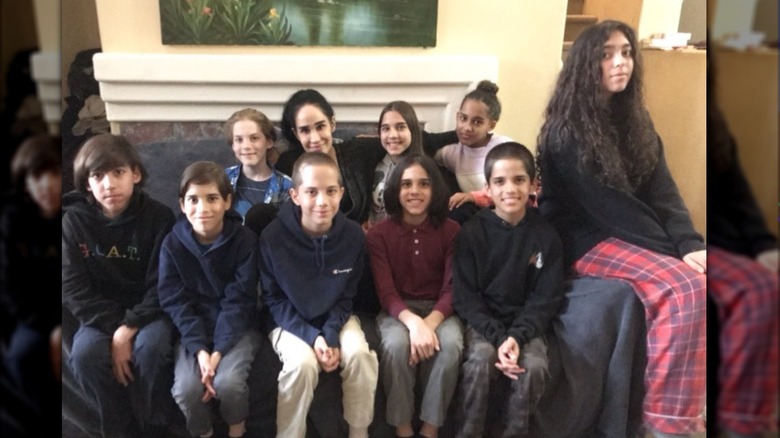 Natalie Suleman and her kids