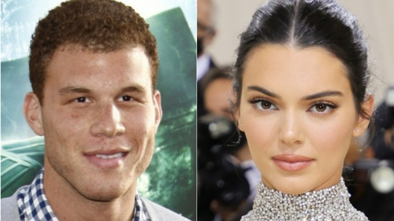 Blake Griffin and Kendall Jenner split image