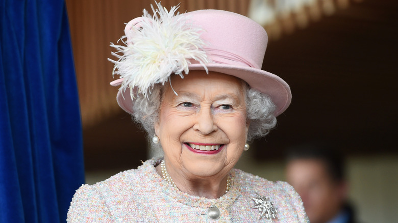 Queen Elizabeth II smiling