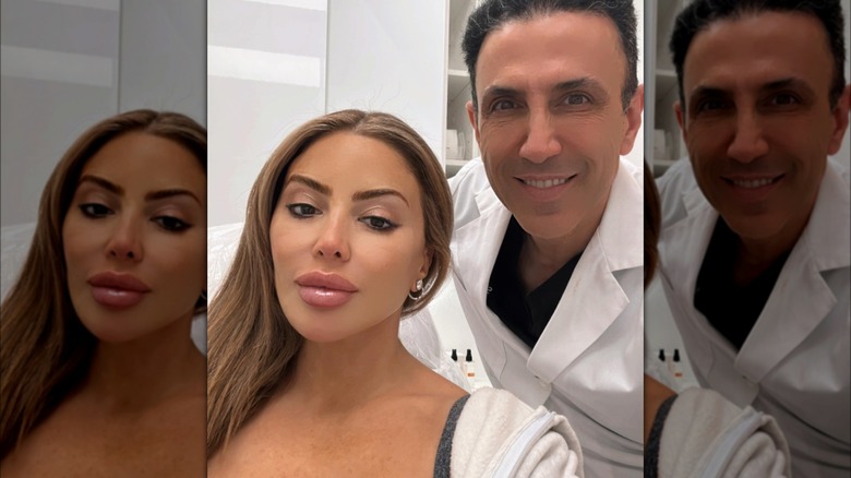 Larsa Pippen and Dr. Simon Ourian smiling