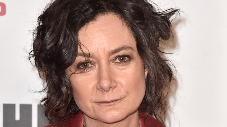 Sara Gilbert poses