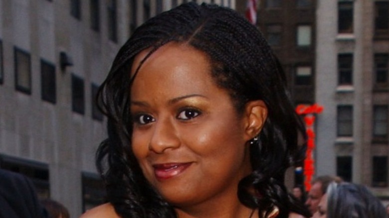 Tempestt Bledsoe smiling in New York City