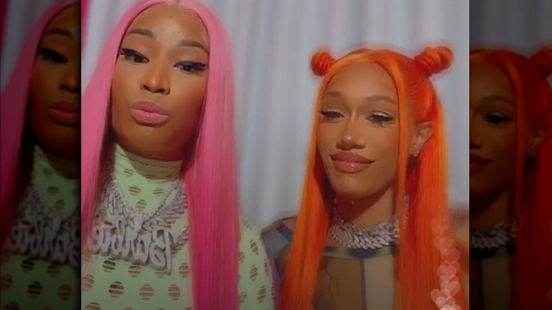 Nicki Minaj and BIA on Instagram Live