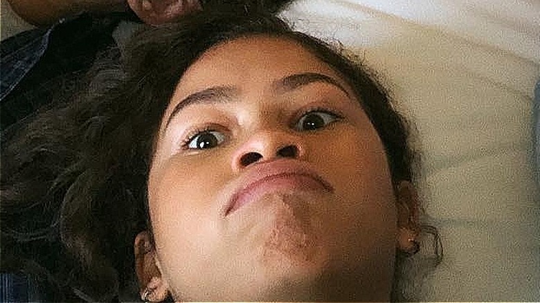 Zendaya making a goofy face Instagram