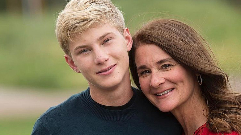 Rory and Melinda Gates smiling broadly