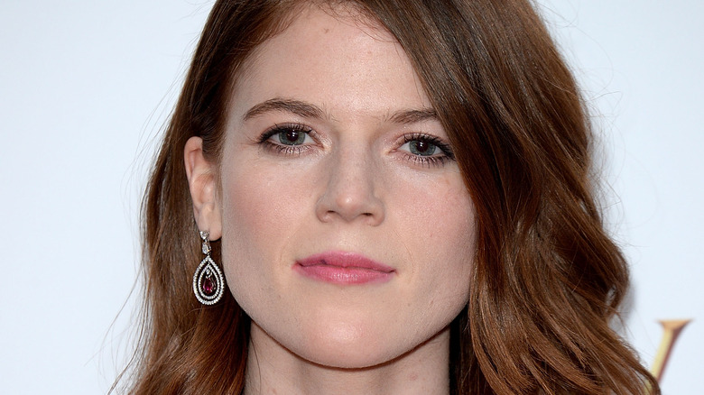 Rose Leslie posing