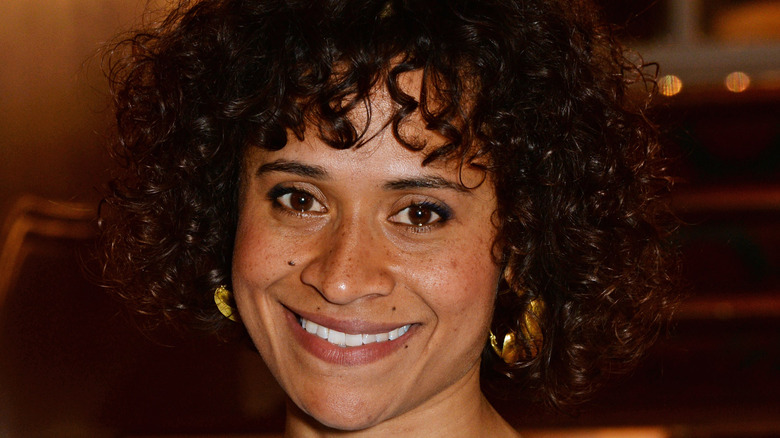 Angel Coulby grinning