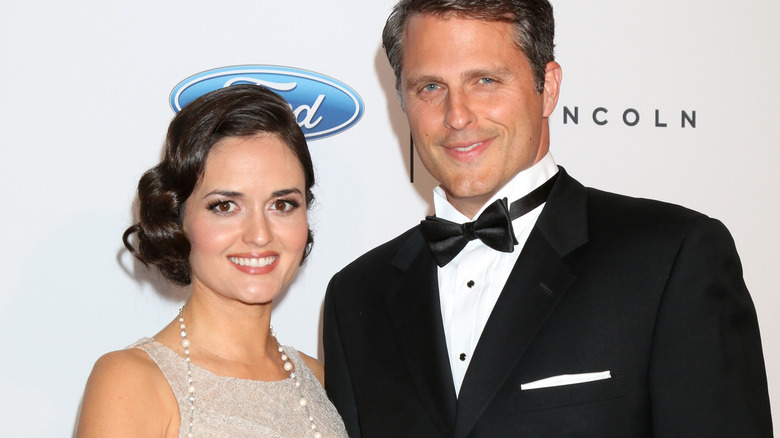 Danica McKellar and Scott Svelosky in formal attire