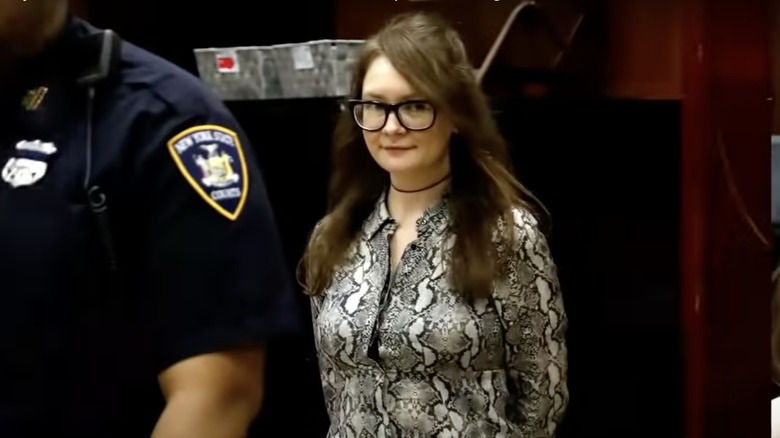 Anna Delvey in the courtroom