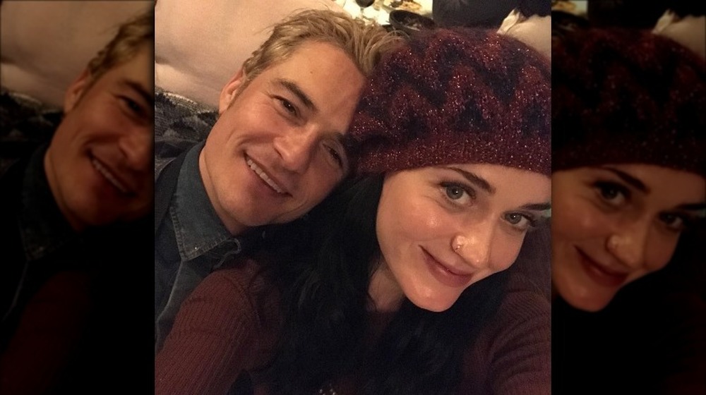 Orlando Bloom and Katy Perry selfie posing together