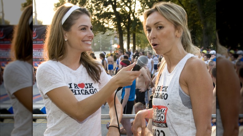 Maria Menounos interviewing Giuliana Rancic