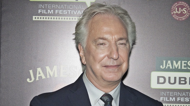 Alan Rickman at premiere of "A Little Chaos"