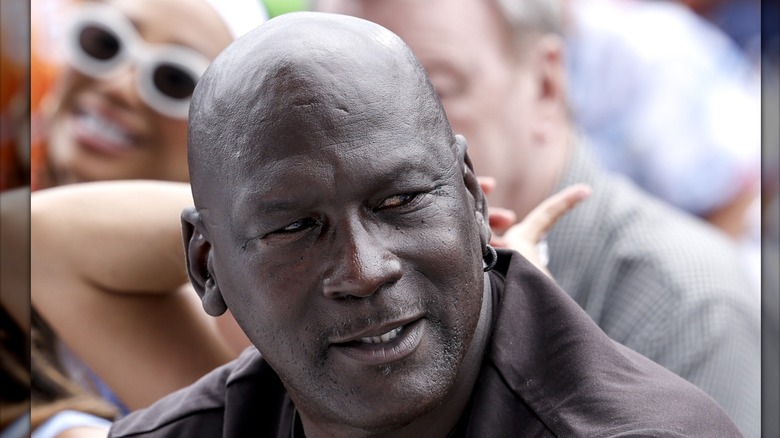 Michael Jordan squinting