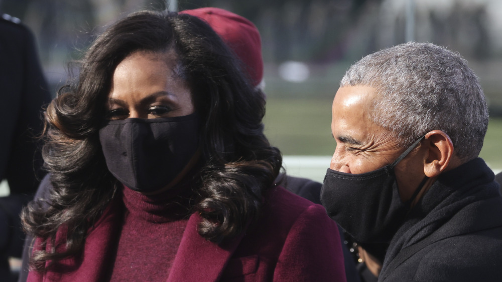 Former President Barack Obama and former First Lady Michelle Obama at President Joe Biden's Inauguration