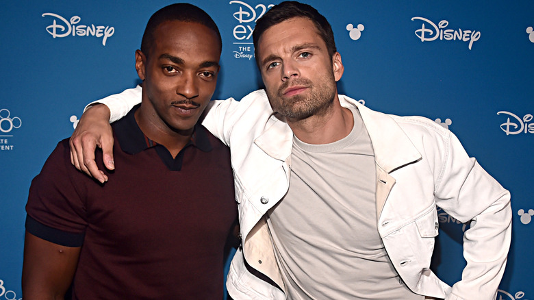 Anthony Mackie and Sebastian Stan at Disney's D23 EXPO 2019 