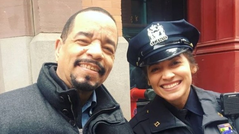 Ice-T and Erica Camarano smiling