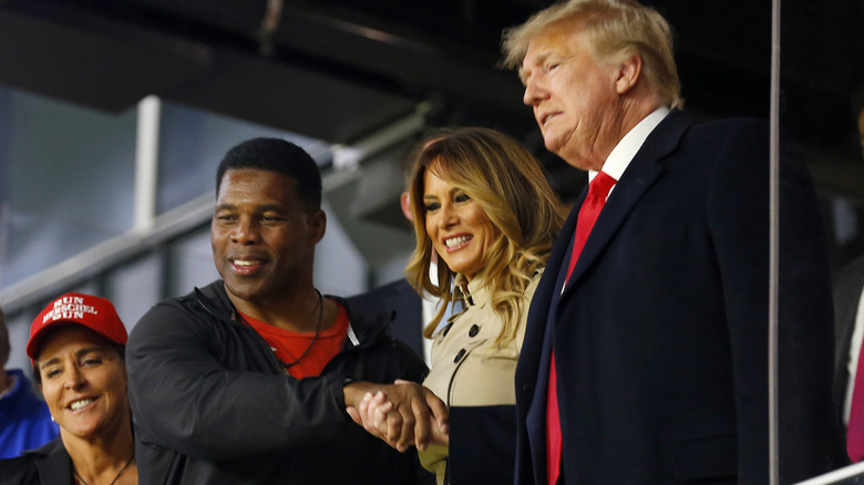 Herschel Walker with Donald Trump