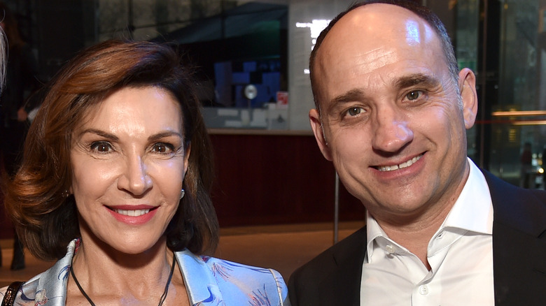 David Visentin and Hilary Farr smiling