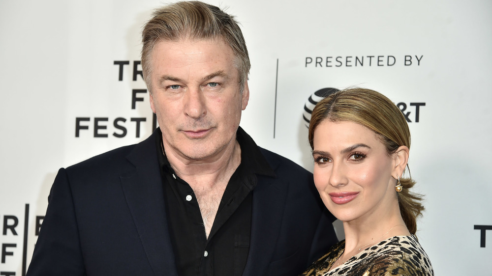 Hilaria Baldwin and Alec Baldwin posing