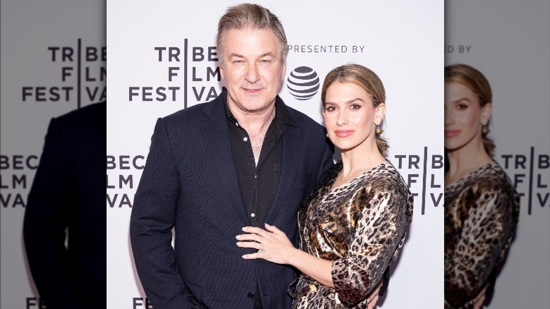  Alec Baldwin and Hilaria on a red carpet