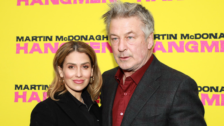 Hilaria and Alec Baldwin pose 