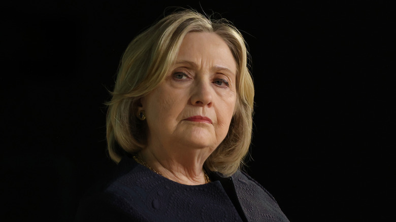 Hillary Clinton pensive