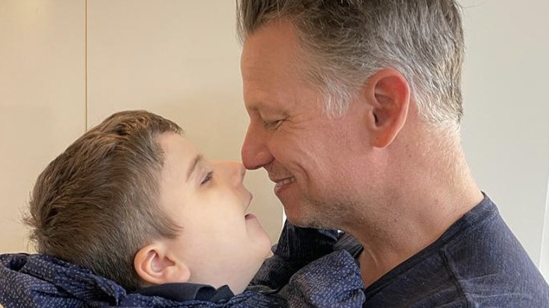 Richard Engel with his late son Henry