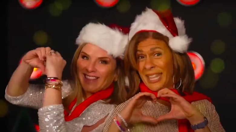 Jenna Bush Hager and Hoda Kotb in Carefee Christmas video