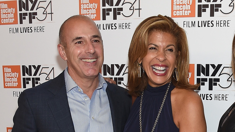 Matt Lauer and Hoda Kotb