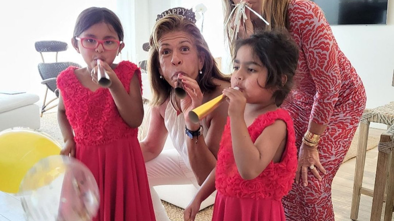 Hoda Kotb with Haley Joy and Hope Catherine 