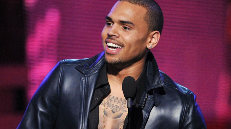Chris Brown smiling 