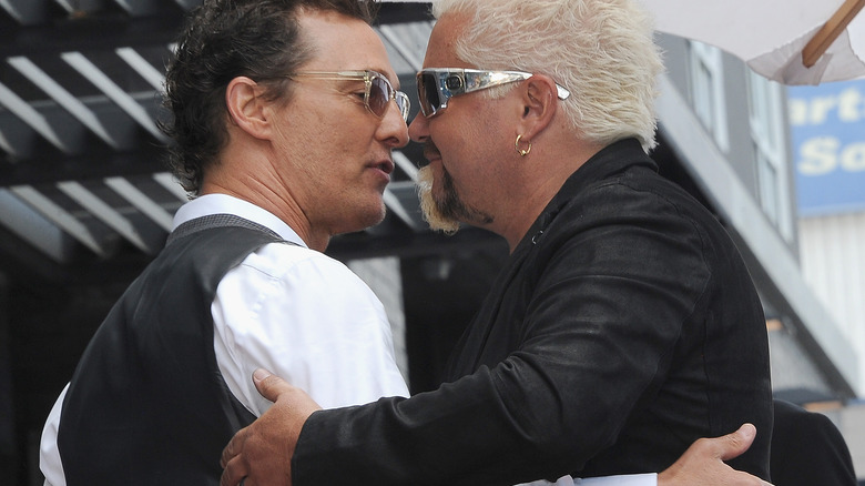 Matthew McConaughey and Guy Fieri smiling 