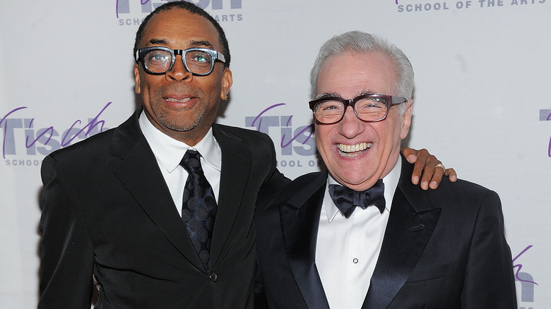 Spike Lee and Martin Scorsese laughing 