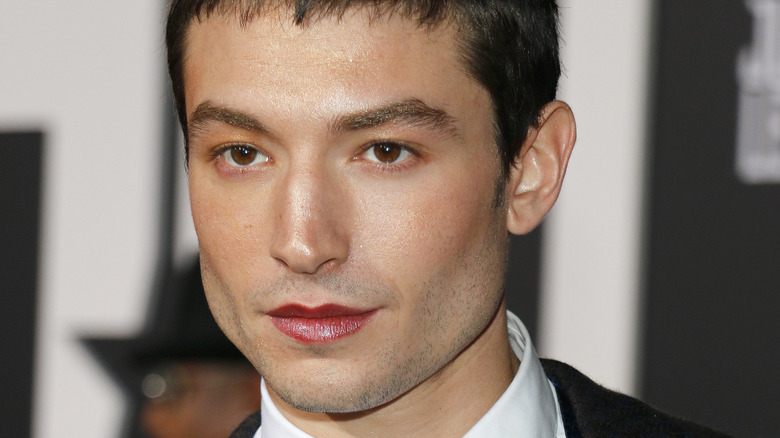 Ezra Miller posing at event